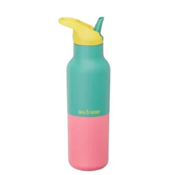 Gourde isotherme en inox recyclé 473 ml - Klean Kanteen - Turquoise Kaleidoscope
