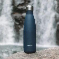 Gourde Qwetch - Inox isotherme - 500ml - Granite Bleu