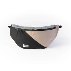 Grande sacoche banane HoïAn - MeroMero - Stone Grey/ Dark Grey / Sand