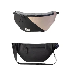 Grande sacoche banane HoïAn - MeroMero - Stone Grey/ Dark Grey / Sand