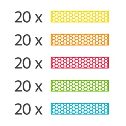 Hello Box Rainbow Mix 100 briques - Bioblo