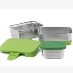 3 in 1 Splash Box - Bento inox - Ecolunchbox