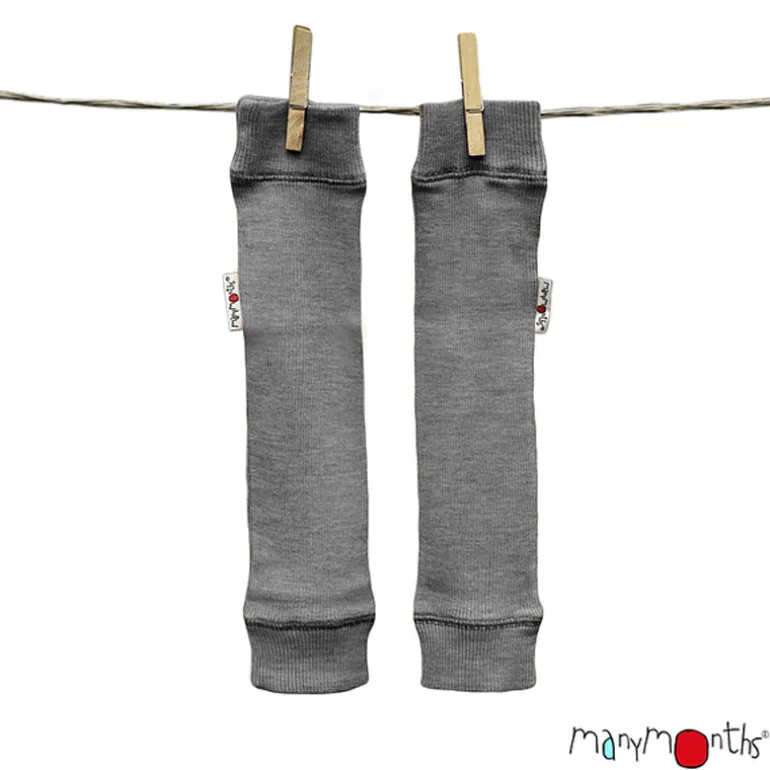 Jambières bébé de portage en laine Manymonths - Elephant Grey