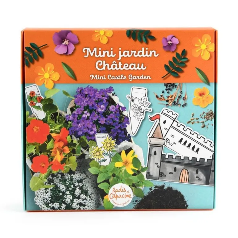 Jardin miniature enfants châteaux DIY - Radis et Capucine