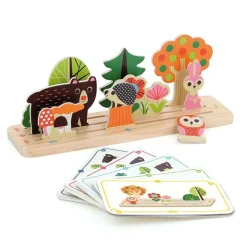Jeu de logique en bois Oussassplass La forêt - Vilac