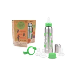 Kit Biberon-gourde évolutif Isotherme Organic Kidz