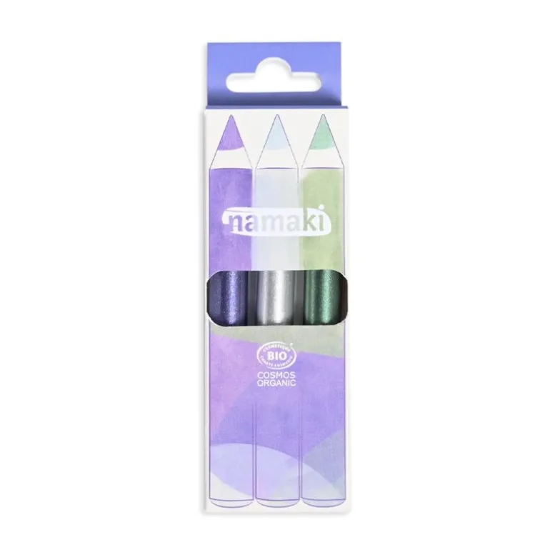 Kit de 3 crayons de maquillage pailletés Namaki - Clair de Lune
