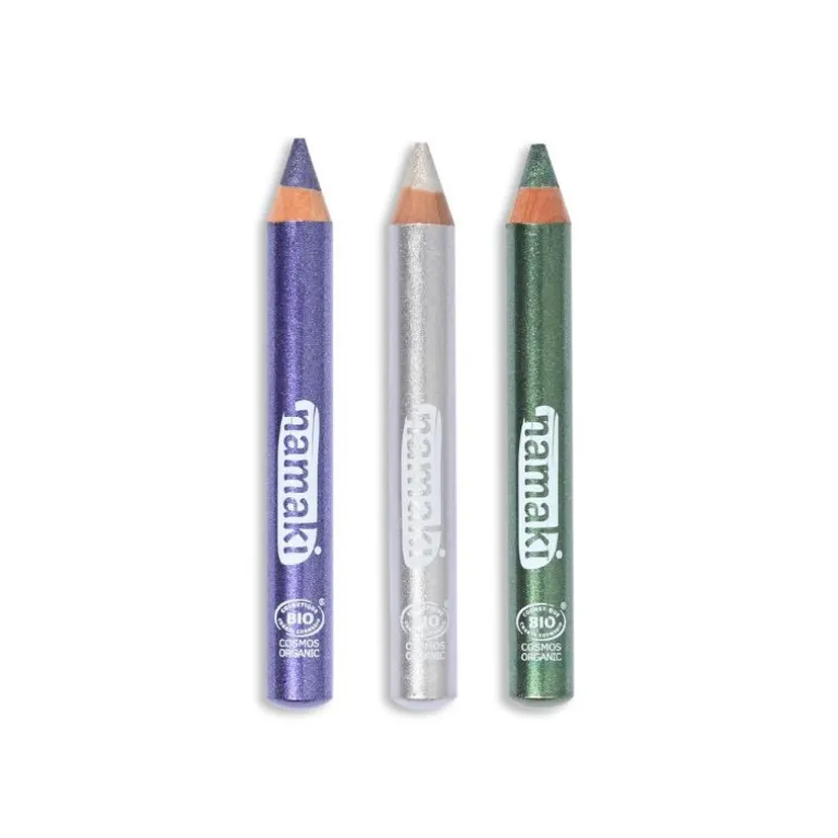 Kit de 3 crayons de maquillage pailletés Namaki - Clair de Lune