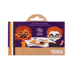 Kit de maquillage 3 couleurs - Citrouille & Squelette - Namaki