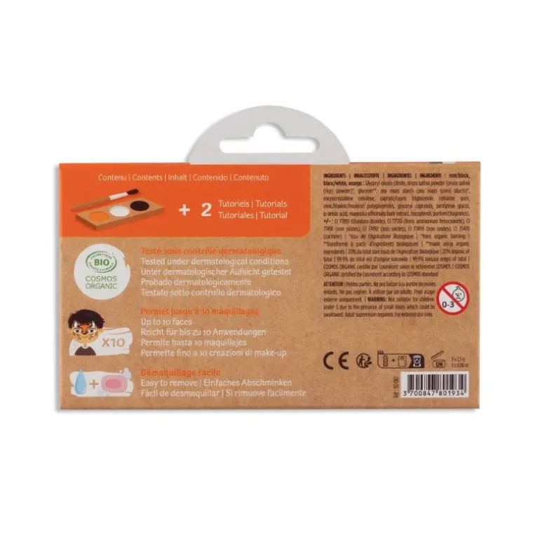 Kit de maquillage 3 couleurs Tigre & Renard - Namaki