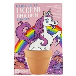 Kit graines à semer : Licorne - Radis et Capucine