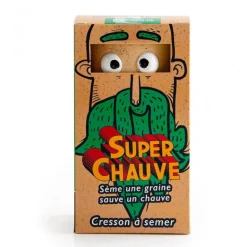 Kit "Super Chauve", cresson à semer - Radis et Capucine