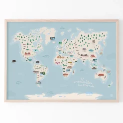 La Carte des merveilles du Monde - Papier Curieux