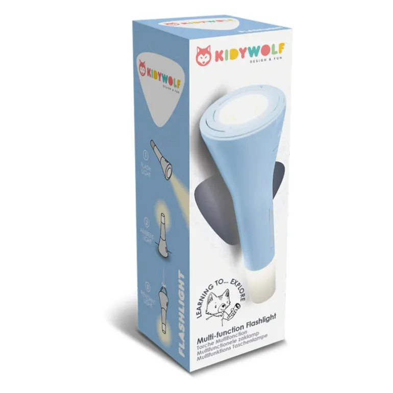 Lampe torche enfant Kidyflashlight - Kidywolf - Bleu