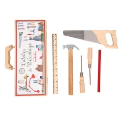 La valise de bricolage enfant - Moulin Roty - 6 outils
