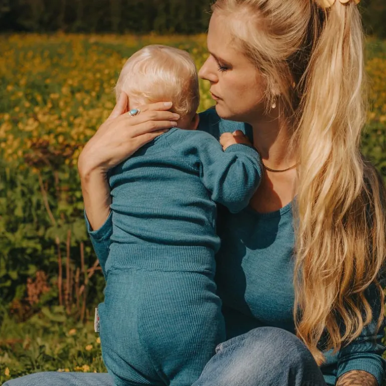 Legging en laine évolutif de Manymonths - Froasted berry