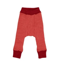 Legging réversible en laine mérinos - ManyMonths - Wild Pomegranate / Red Canyon