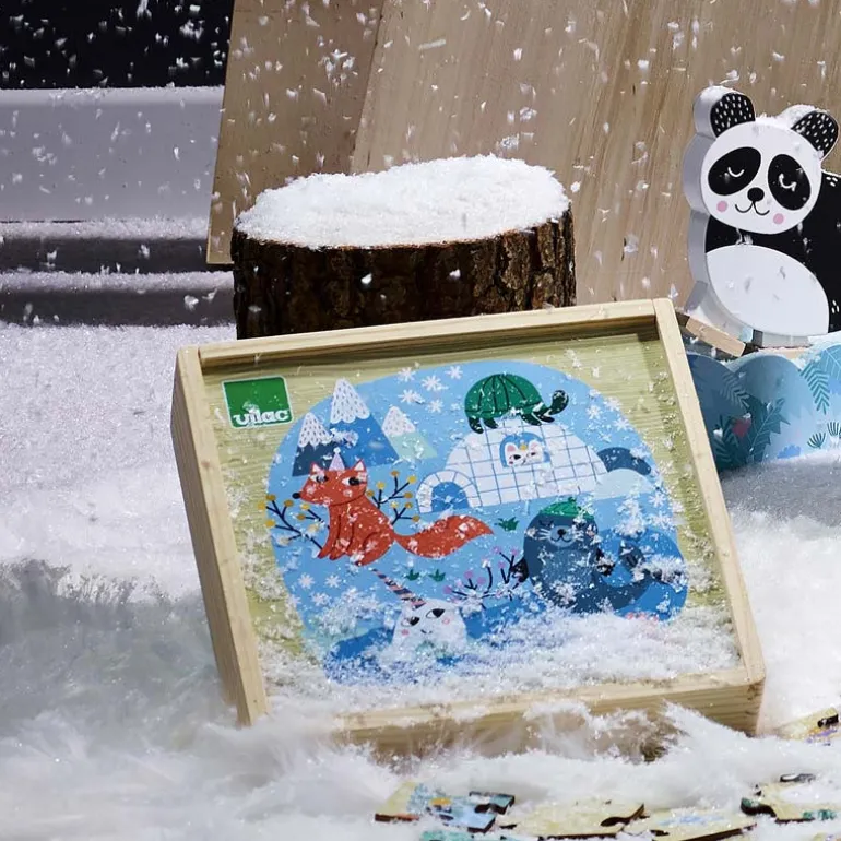 Les Animaux du monde - 3 puzzles en bois - Vilac