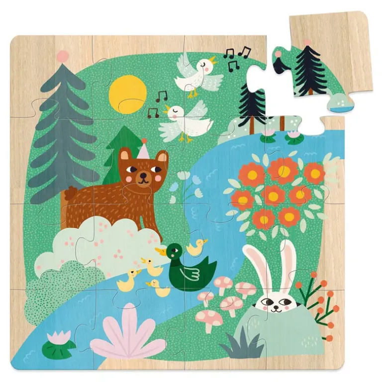 Les Animaux du monde - 3 puzzles en bois - Vilac