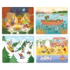Les Vacances - 4 puzzles en bois - Vilac