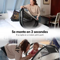 Lit de voyage Deryan - Baby Luxe - Jusqu'à 2,5 ans - Crème