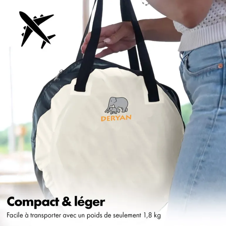 Lit de voyage Deryan - Baby Luxe - Jusqu'à 2,5 ans - Crème