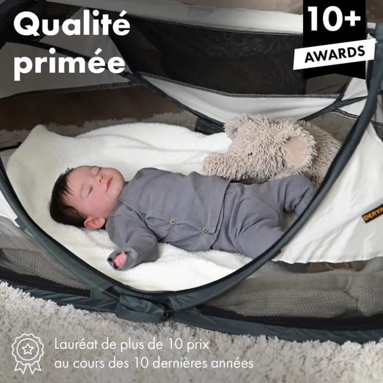 Lit de voyage Deryan - Baby Luxe - Jusqu'à 2,5 ans - Crème