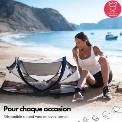 Lit de voyage Deryan - Baby Luxe - Jusqu'à 2,5 ans - Crème