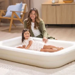 Lit de voyage enfant gonflable - Intex - 3 à 6 ans - Beige Etoilé