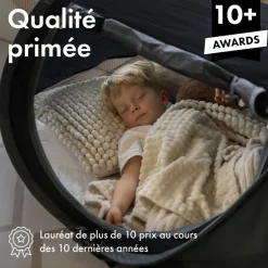 Lit de voyage Peuter Luxe Deryan - Jusqu'à 4,5 ans - Noir
