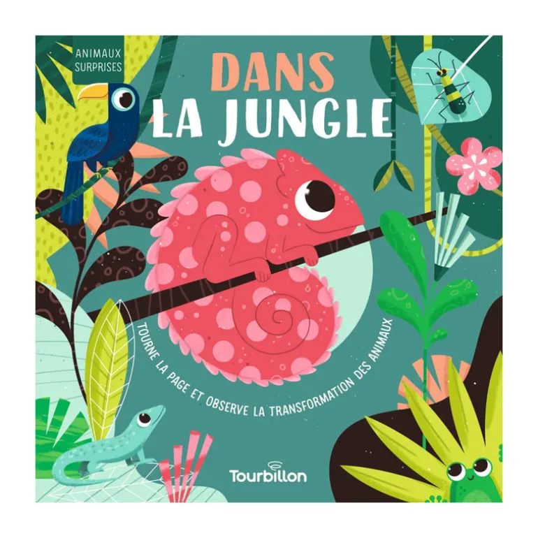 Livre Animaux Surprises "Dans la jungle" - Edition Tourbillon