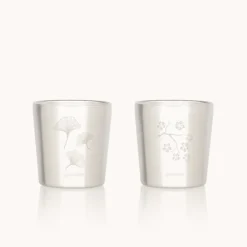 Lot de 2 tasses inox Arty - Gaspajoe - Ginkgo / Cerisier