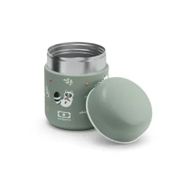 Lunch box isotherme enfant - MB Capsule - Monbento - Vert Raccoon