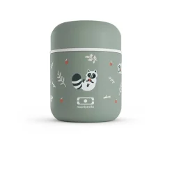 Lunch box isotherme enfant - MB Capsule - Monbento - Vert Raccoon