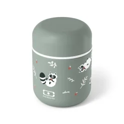 Lunch box isotherme enfant - MB Capsule - Monbento - Vert Raccoon