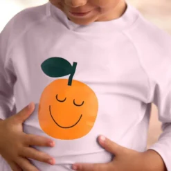 Lycra bébé manches longues - Lassig - Orange rose pâle