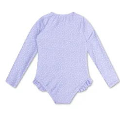 Maillot de bain enfant - Anti UV manches longues - Swim Essentials - Lila - Leopard