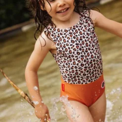 Maillot de bain fille 1 pièce - Hello Hossy - Leopard