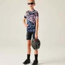 Maillot de vélo enfant Dynamite Jersey - Dare2b - Navy Graffiti