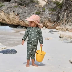 Maillot short et couche intégrée - Lassig - Etoile de mer / olive foncé