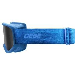 Masque de ski bébé Cébé - Jerry 3 - 12 mois à 2,5 ans - Blue Topo / Dark Grey