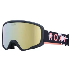 Masque de ski fille 5-8 ans Missy - Roxy - Big Flowers / Clux ml Orange