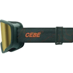 Masque ski enfant - Cébé Hoopoe 2 - 5 ans/8 ans - Forest / Amber Gold