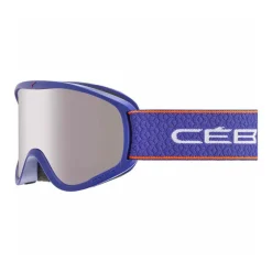 Masque ski enfant - Cébé Hoopoe - 5 ans/8 ans - Bleu/ Orange - Cat.2