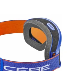 Masque ski enfant - Cébé Hoopoe - 5 ans/8 ans - Bleu/ Orange - Cat.2