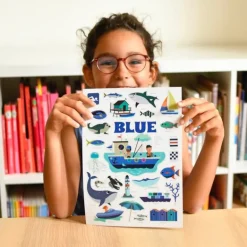 Mini Poster + 26 gommettes - La Mer - Poppik