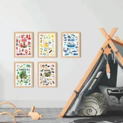 Mini Poster + 26 gommettes - La Mer - Poppik