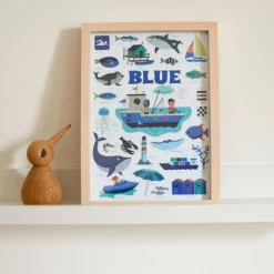 Mini Poster + 26 gommettes - La Mer - Poppik