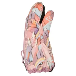 Moufles de ski enfant Snows Up - Roxy - Coral Chic Papercut