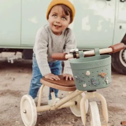 Panier vélo enfant Pin & Ride - Banwood - Olive